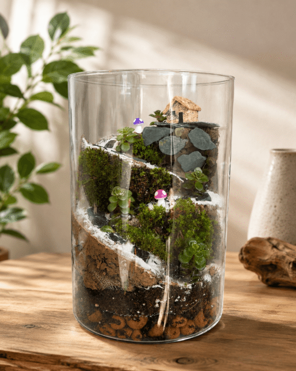 Mystic Hillside Cottage Terrarium