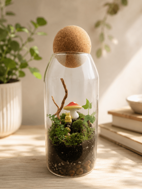 Hidden Bunny Mushroom Terrarium