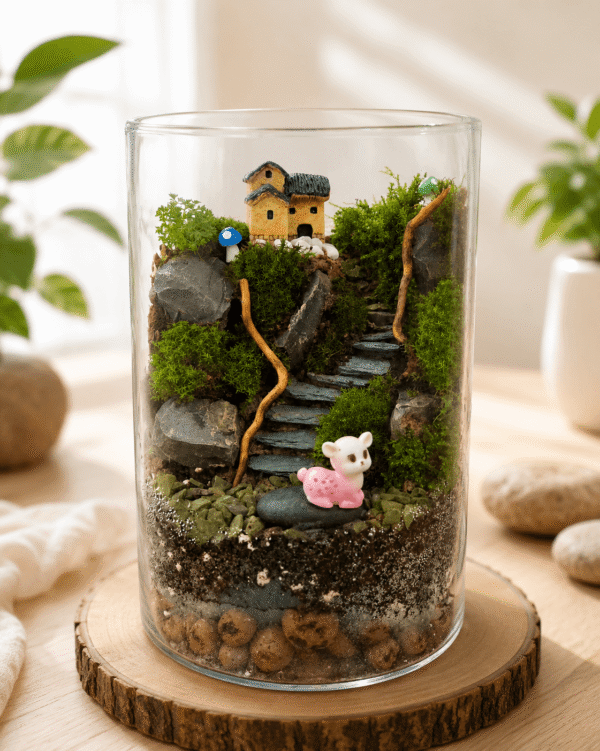 Enchanted Forest Cottage Terrarium