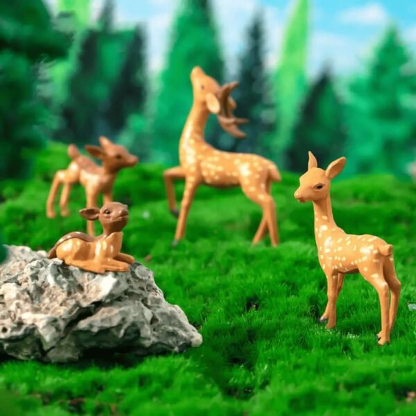 Miniature Mother & Baby Deer Pair