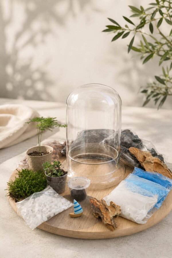 Ocean Cove Glass Dome Terrarium KIT